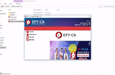 Hướng dẫn kiểm tra thời hạn chứng thư số EFY-CA trên thiết bị USB Token EFY-CA